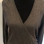 Merona  faux wrap sweater dress, L, gray Photo 5