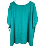 Xersion NWT Top Women’s 5X Green Short Sleeve Athletic Activewear Quick-Dri Photo 1