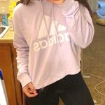 Adidas Light Purple Cropped Hoodie Size M Photo 0