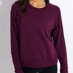Beyond Yoga Raglan Crew Fleece Sweatshirt In Fig Heather Photo 4