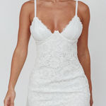 Selfie Leslie  Juniper Moonlight Lace Mini Dress in White Photo 0