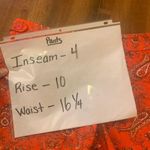 Willi Smith  Shorts 6 Orange white green Paisley Flat Front Chinos Pocket Casual Photo 6