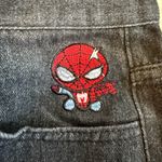 Oimenohy Cartoon Spider Embroidered Baggy Jeans Black Medium (5 Photo 2
