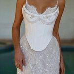 ROSIE ETIENNE SOPHIE White Lace Corset Dress Size 6 Photo 0