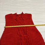 Cache  Red Cocktail Dress Size 2 Bodycon Ruffle Spaghetti Straps Or Strapless Photo 6