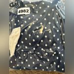 Free People  High Strung Playsuit Romper Polka Dot Bow Backless Sz medium Photo 9