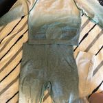 Teal Ombré Workout Set Blue Photo 0