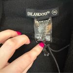 BLANK NYC  | Black Drape Front Mix Media Jacket in Roll Over Size XS Photo 3