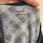 Little Sleepies Bamboo Women’s Navy Green Tartan Plaid Pajama Top Size Small Photo 1