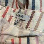 Madewell button slit midi skirt in flecked rainbow stripe Photo 5