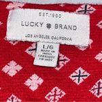 Lucky Brand Red Bandana Women’s Long Sleeve Top Photo 4
