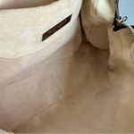 Marc Jacobs  Cognac Leather Venetia Satchel Bag, Silver Hardware & Red Stitching Photo 10