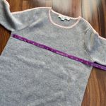 Boden Cotton Wool Thick Crewneck Sweater with Button Cuffs Gray Photo 7