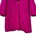 Nanette Lepore  Raspberry Maggie Coat size XS Long Sleeve Lined Wool Photo 4