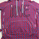 Frank & Eileen  Plaid LOVE Distressed Pullover Hoodie Sweatshirt Size XS Photo 6