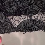 Tracy Reese Anthropologie Black Raffia Circle Lace Midi Skirt Sz 4 Photo 14