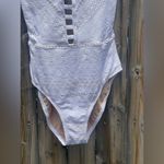 Bleu Rod Beattie Women’s Crochet Plunge Halter Iceland Swimsuit Photo 3