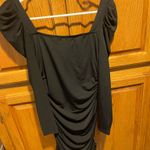 Emerald Sundae Black ruched sleeve dress Photo 2