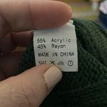 NWT ANRABESS Green Cable Knit Sweater, Large Photo 5