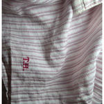 Tommy Hilfiger  Women's Pink White Stripe Ruffle Collar Button Down Shirt Size 18 Photo 6