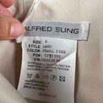 Alfred Sung Style D480 Romantic Halter Cocktail Dress Pearl Pink Shantung Size 8 Photo 11