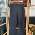 IC by Connie K Button Hem Slim Crops Charcoal Stretch Pants Photo 1