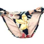 Kona Sol  Floral Tropical Bikini Bottoms Double Strap Hipster Colorful Size M Photo 0