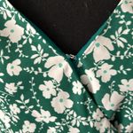 ASTR Green floral v-neck wrapped blouse bodysuit Photo 2