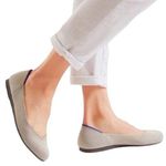 Rothy's  Classic Women’s Light Gray Flat Slip-On Round Toe Ballet Shoe Size 9 Photo 0