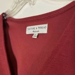 Madewell  Texture & Thread Crepe Wrap tie Crimson red blouse Top Size XS Photo 3