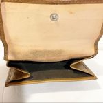 Coach  Brown Small C Snap Button Card Fold Wallet Multi Pocket Photo 2