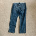 Old Navy mid rise boyfriend distressed jeans in size 10 Photo 3