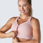 SheFit NWT  Flex Sports Bra Medium Impact Blush Rose Gold Size 6 Luxe Photo 0