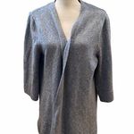 A New Day  Size XL Grey Open Front Cardigan Sweater Minimalist Neutral Cozy. Photo 0