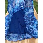Ruby Rd  Swirl Blue‎ Cottage Summer Spring Boho Peasant Maxi Skirt Size 14 Photo 3