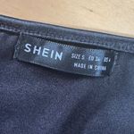 SheIn Silky Black Lace Bra Crop Corset Style Top Size Small Satiny Photo 5