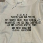 Gildan White Jacket with Black Text Photo 1