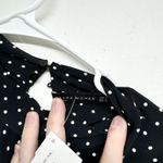 ZARA  Women Black & White Polka Dot Long Sleeve Mini Dress Size Medium Photo 1