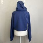 Gymshark Cropped Hoodie Blue Size Medium *flaw Photo 2