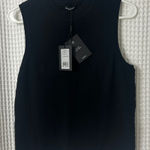 Naadam Cotton Cashmere Blend Black Muscle Tank Top Medium NWT Photo 0