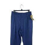 VTG D.K. Gold Women’s 14P Navy Pleated Trousers High Waist 80s 90s Golf Pant NWT Blue Photo 1