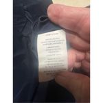 Morgan & Co Strapy Open Criss Cross Back Maxi Gown Dress Sz 7/8 Navy/White NWT Blue Photo 5