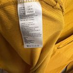 Free People Gold Mustard Yellow Shimmy Shake Blouse M Balloon Sleeve Back Cutout Photo 6