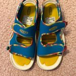 Keen NWT  Unisex-adult Knotch River Open Toe Sandal Tie Dye/Vivid Blue size 7 Photo 5