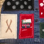 Dress Barn Vintage Denim Patchwork Vest Womens XL Holiday Western Cottagecore Photo 9