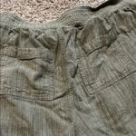 Briggs New York Briggs Women’s Pull On Olive Green Linen Blend Shorts with Pockets Large Photo 6