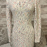 Boutique Long Sleeve Sweater Dress White  Photo 0
