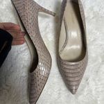 Calvin Klein Gorgeous leather snakeskin nude / pink kitten heel Photo 1