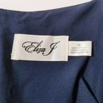 Eliza J Navy Blue Jumpsuit with Belt Side Pockets Wide Leg Photo 2