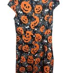 Bbonline‎ Halloween Jack O Lantern Cotton Dress Size 2XL Festive Teacher Party Orange Photo 1